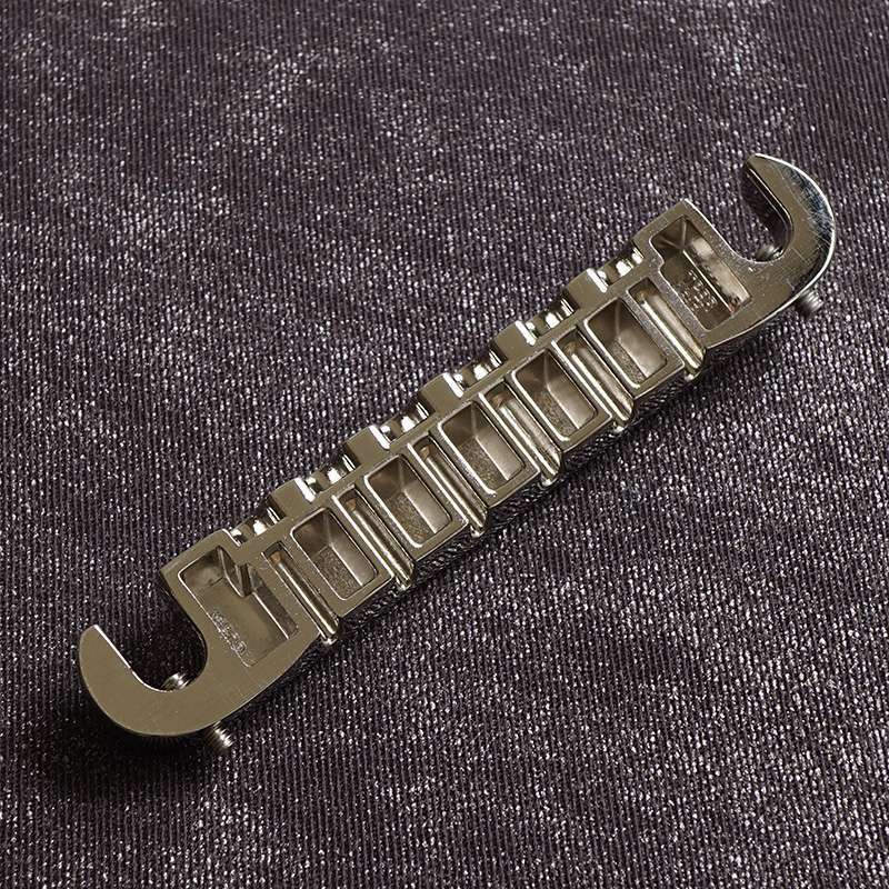 Gibson Lightning Bar Tailpiece Nickel PLAIN - Vintage Maniacs